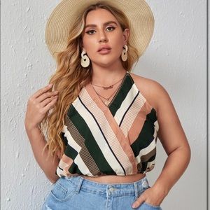 Shein Curve Colorful Halter Top - Size 2XL/16